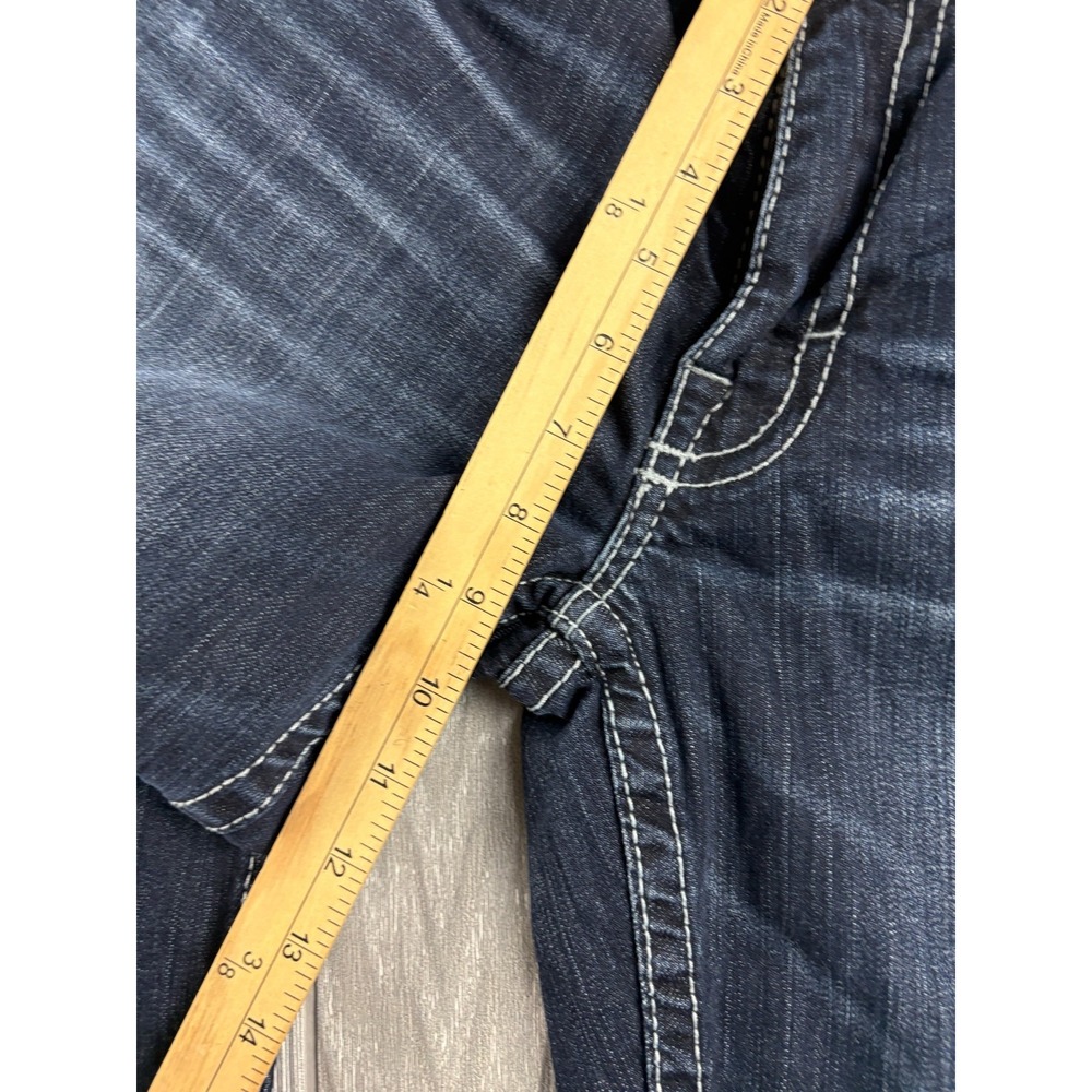 BKE Derek Jeans Mens 31R Straight Leg Dark Wash Denim Blue 31x32 - Picture 5 of 11